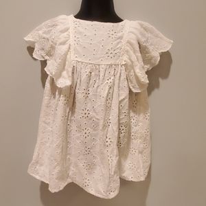 baby girl white eyelet dress